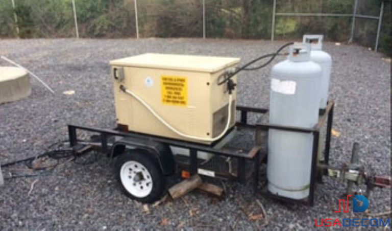 2004 Kohler 12RES 10kW NG Generator Set with Trailer - USA Decom